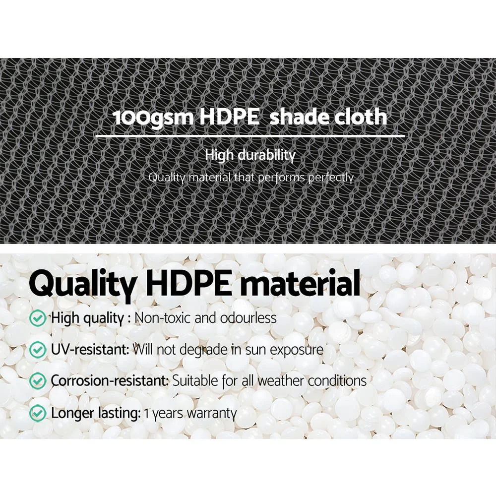 50% Shade Cloth 1.83x30m Shadecloth Wide Heavy Duty White - Image 5