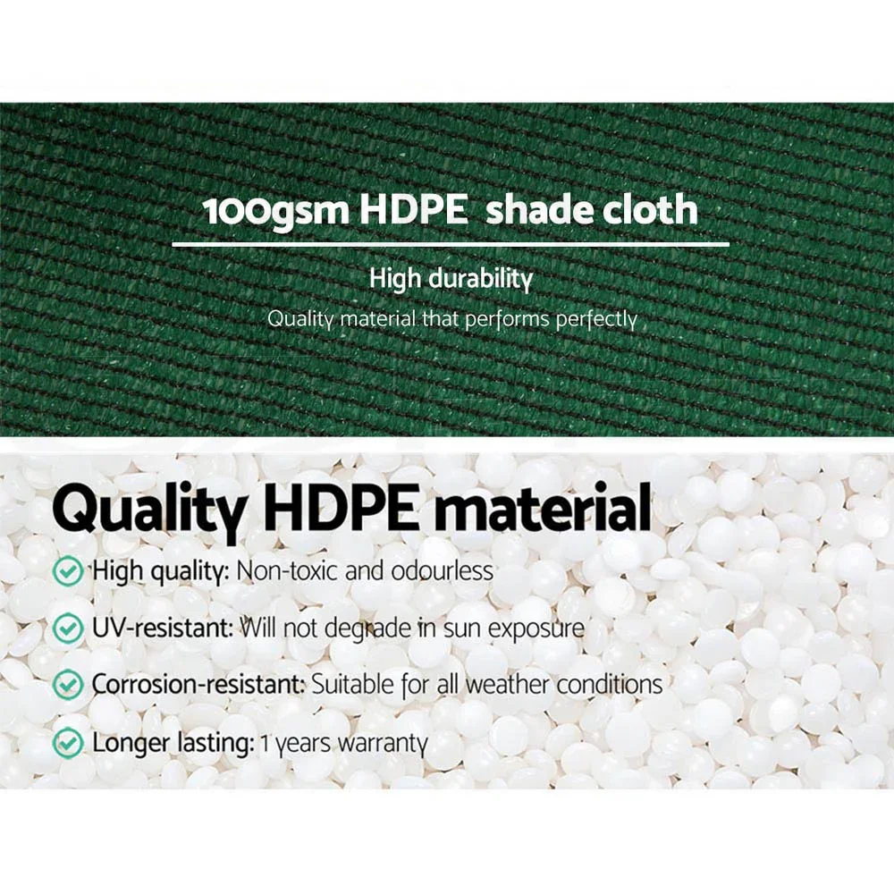 50% Shade Cloth 1.83x30m Shadecloth Sail Heavy Duty Green - Image 5