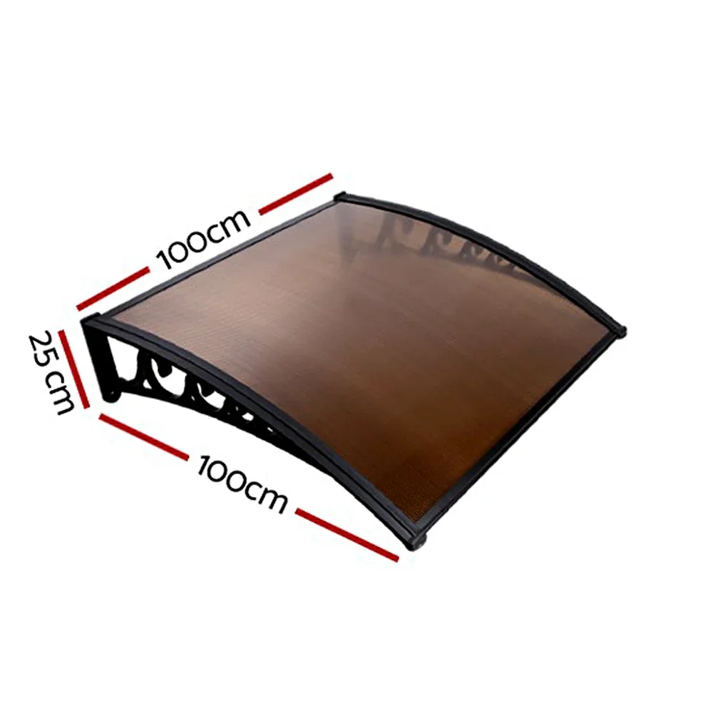Window Door Awning? 1mx1m Brown Hollow Sheet Plastic Frame - Image 2