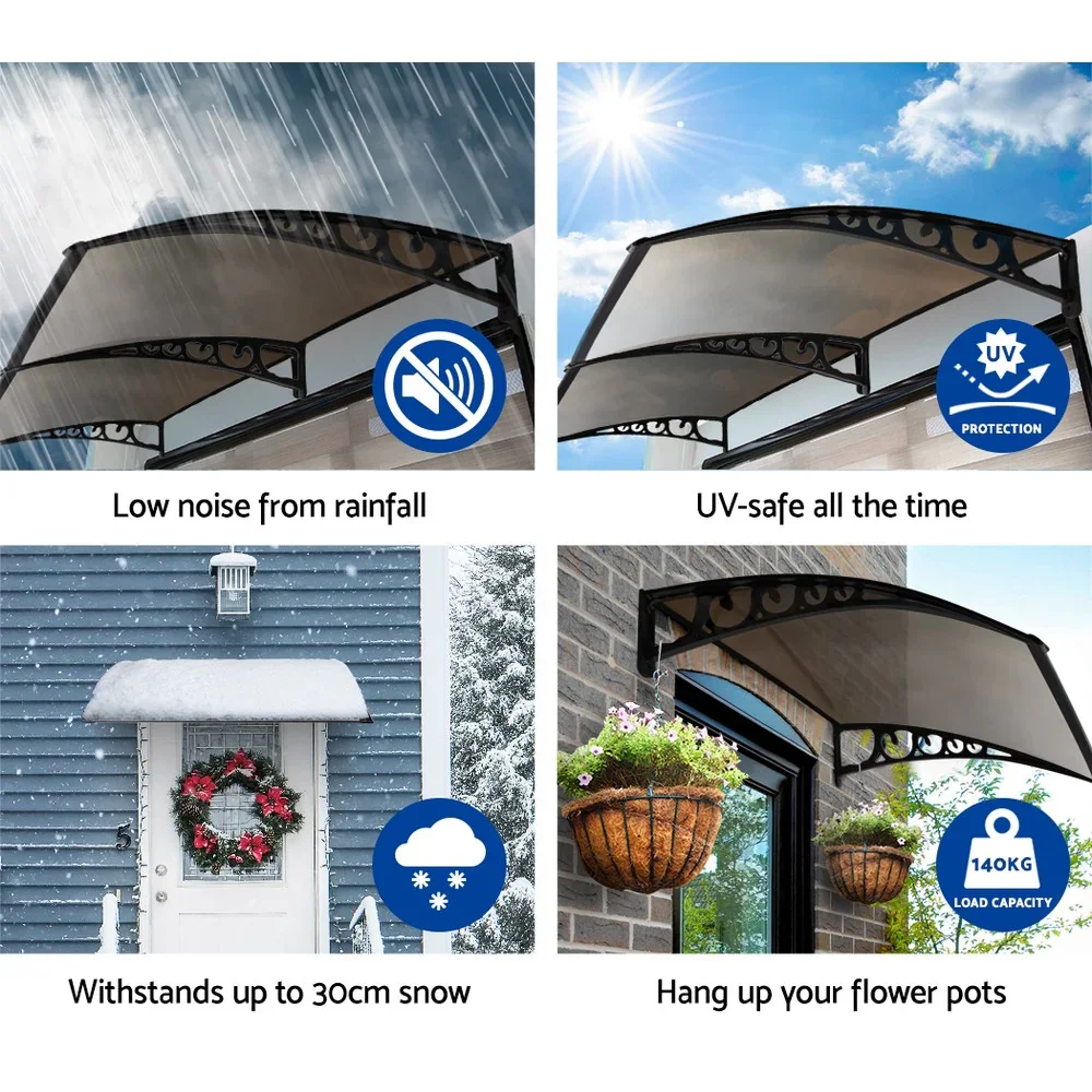 Window Door Awning? 1mx1m Brown Hollow Sheet Plastic Frame - Image 4