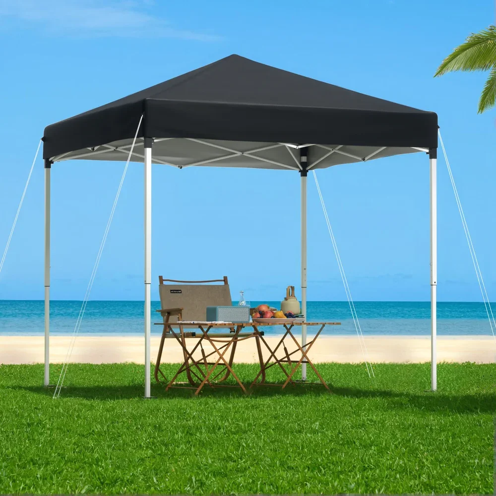 Gazebo 2x2m Outdoor Patio Garden Marquee Shade Black - Image 7