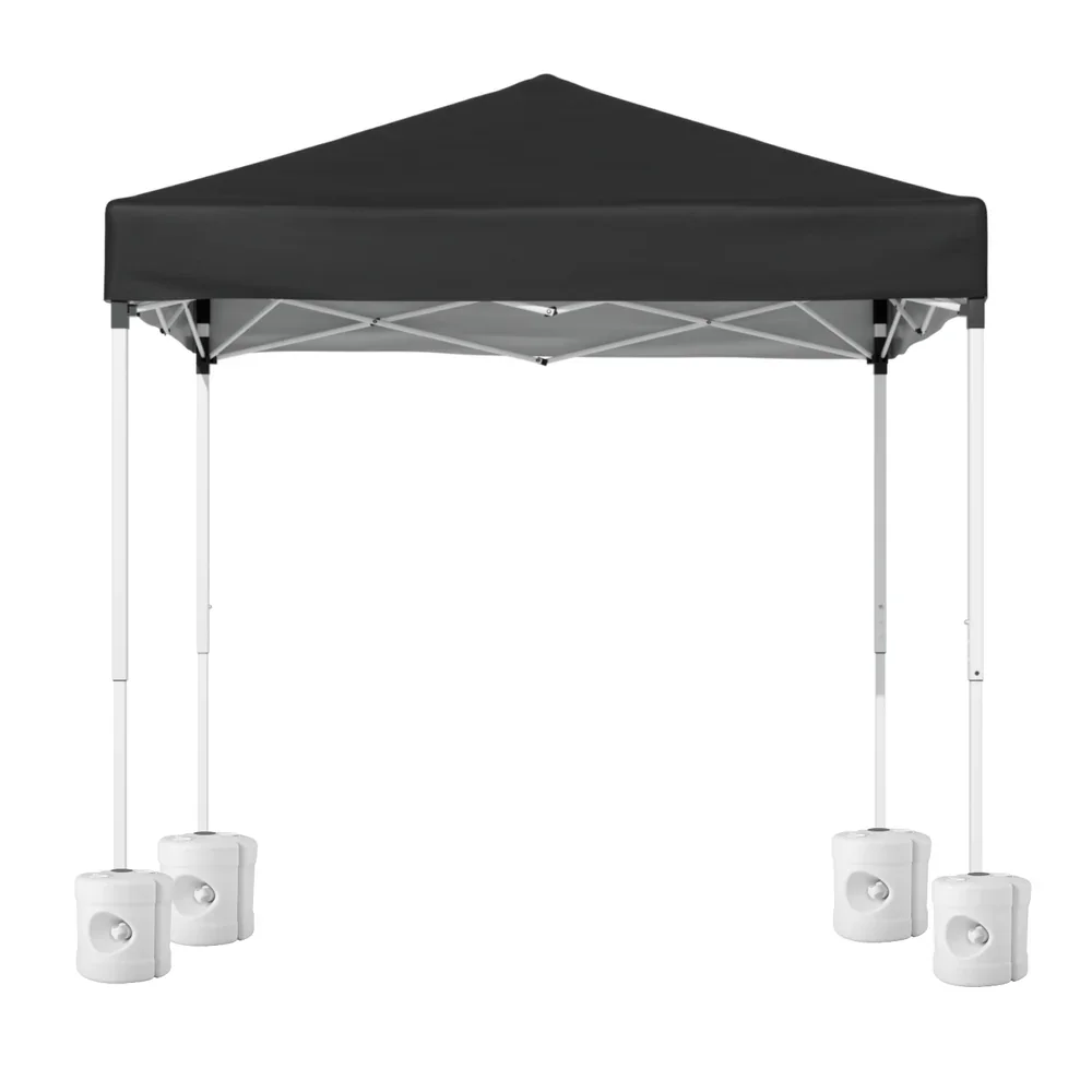 Gazebo 2x2m Outdoor Patio Garden Marquee Shade w/ Base Pods Black - Image 4