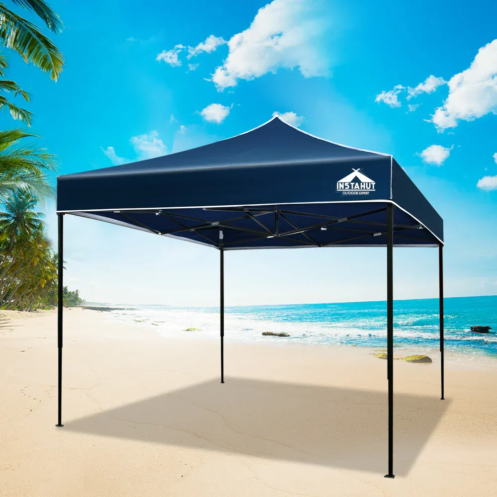 Gazebo Pop Up Marquee 3x3m Folding Tent Wedding Outdoor Camping Canopy Gazebos Shade Navy - Image 7