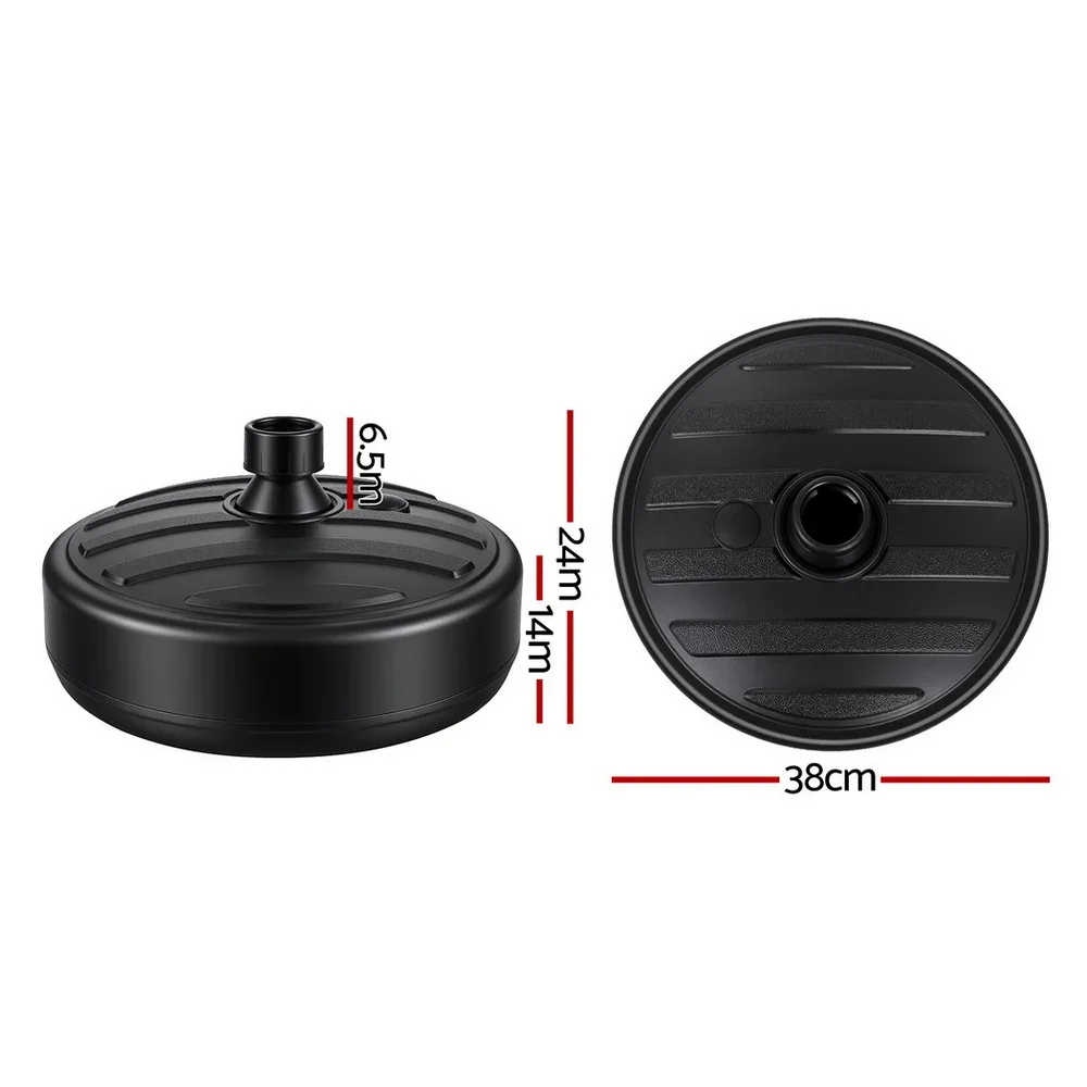 Outdoor Umbrella Base Weight Round Plastic Pole Holder 35-38mm Beach - Image 3
