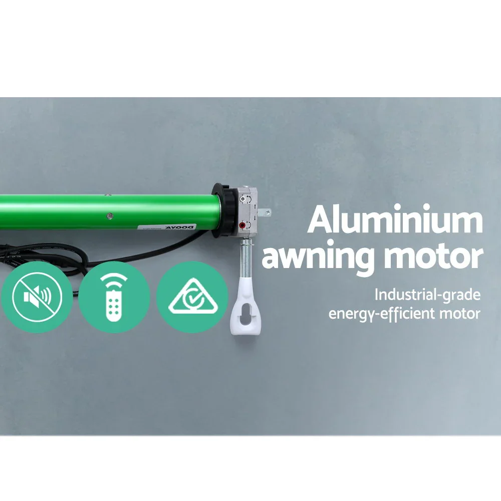 Retractable Folding Arm Awning Motorised Sunshade 2Mx1.5M Grey - Image 5