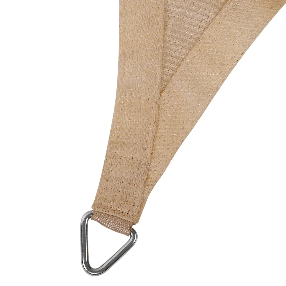 Shade Sail 6x8m Rectangle 185GSM 95% Sand Shade Cloth - Image 3