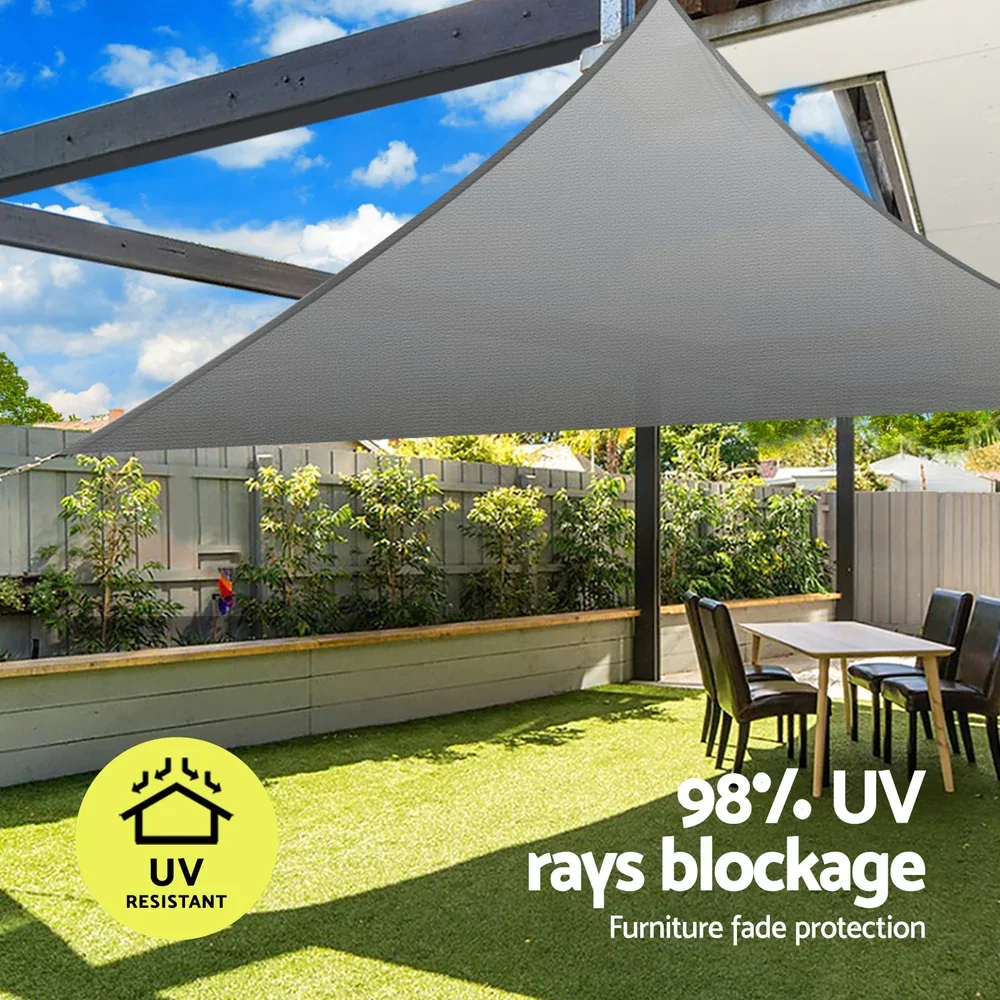 Shade Sail Cloth Shadecloth Canopy Triangle 280gsm 5x5x7.1m - Image 5