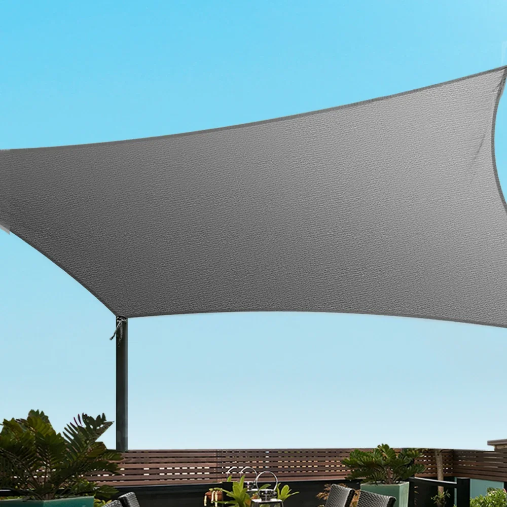 Shade Sail Cloth Shadecloth Square Sun Canopy 5x6m - Image 6
