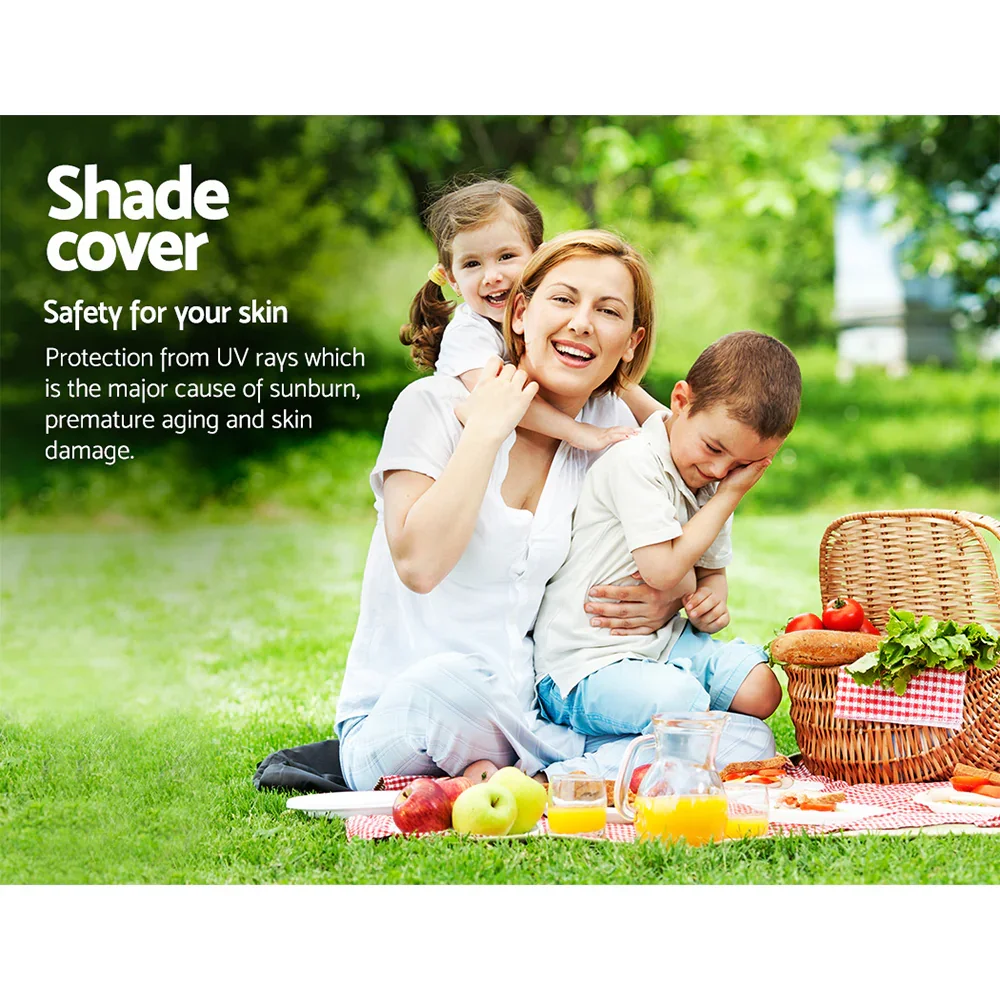 Shade Sail 3x6m Rectangle 185GSM 95% Sand Shade Cloth - Image 6