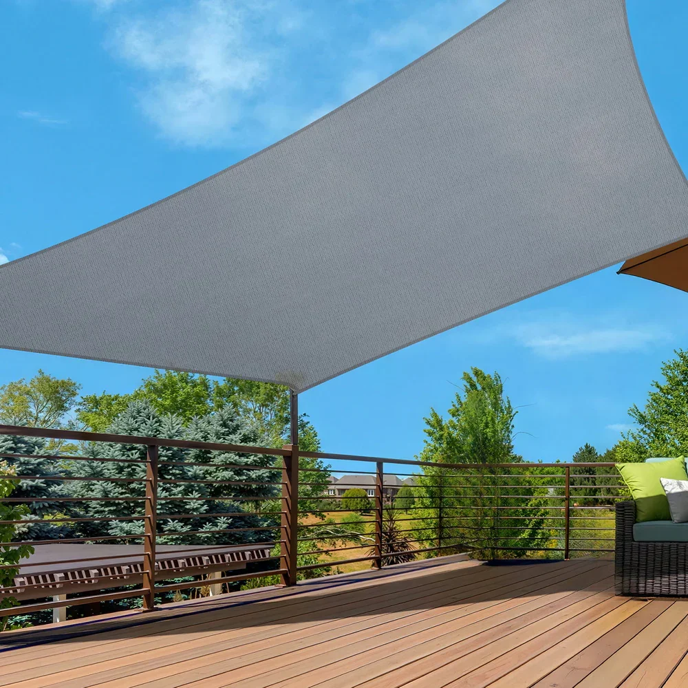 Sun Shade Sail Shadecloth Canopy Rectangle 280gsm 4x6m