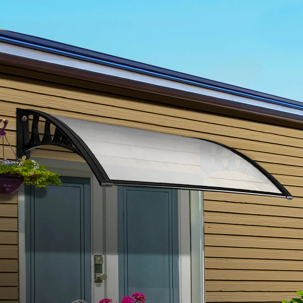 Window Door Awning 1mx2.4m Transparent Hollow Sheet Plastic Frame - Image 7