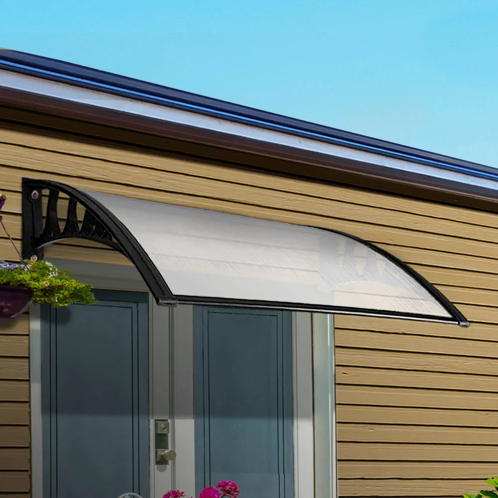 Window Door Awning 1mx4m Transparent Hollow Sheet Plastic Frame - Image 7