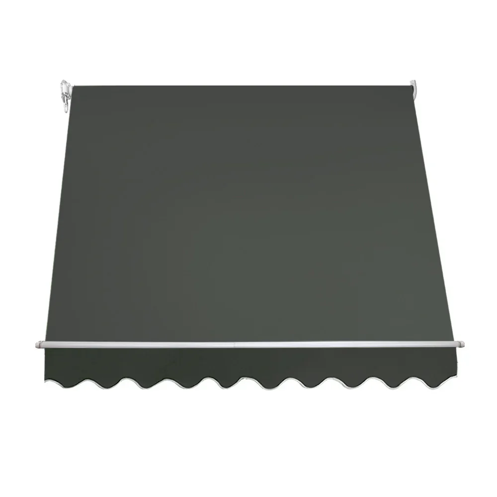 Window Fixed Pivot Arm Awning Outdoor Blinds Retractable Patio 2.4X2.1M - Image 3