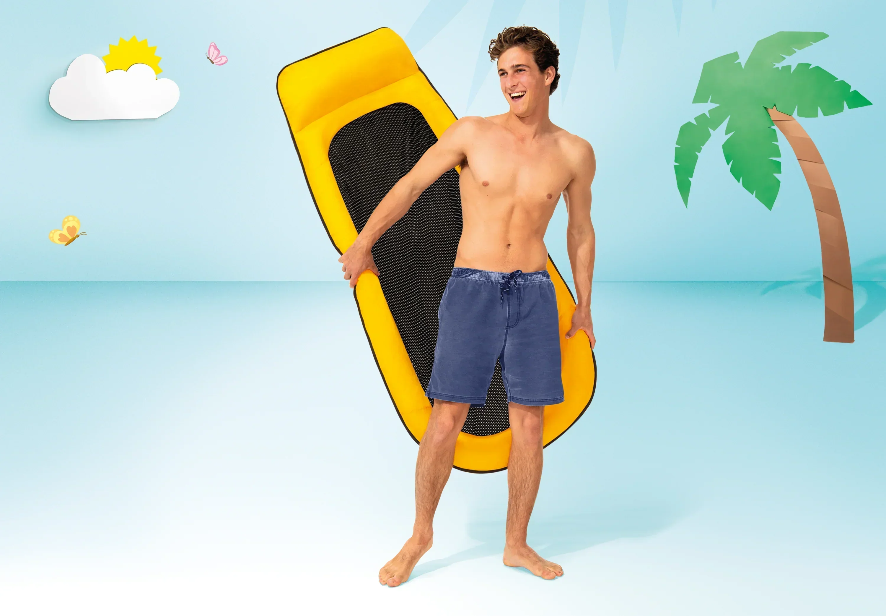 Mesh Inflatable Pool Lounge - Great for Travel 58836 - Image 3