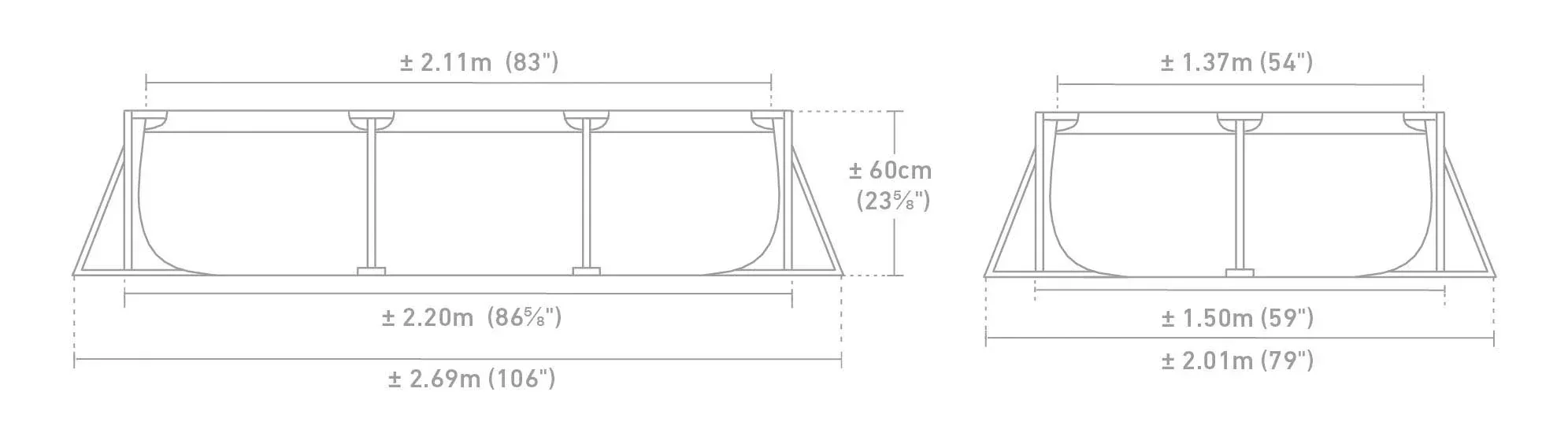 Pink Rectangular Frame Pool 28266 - Image 3