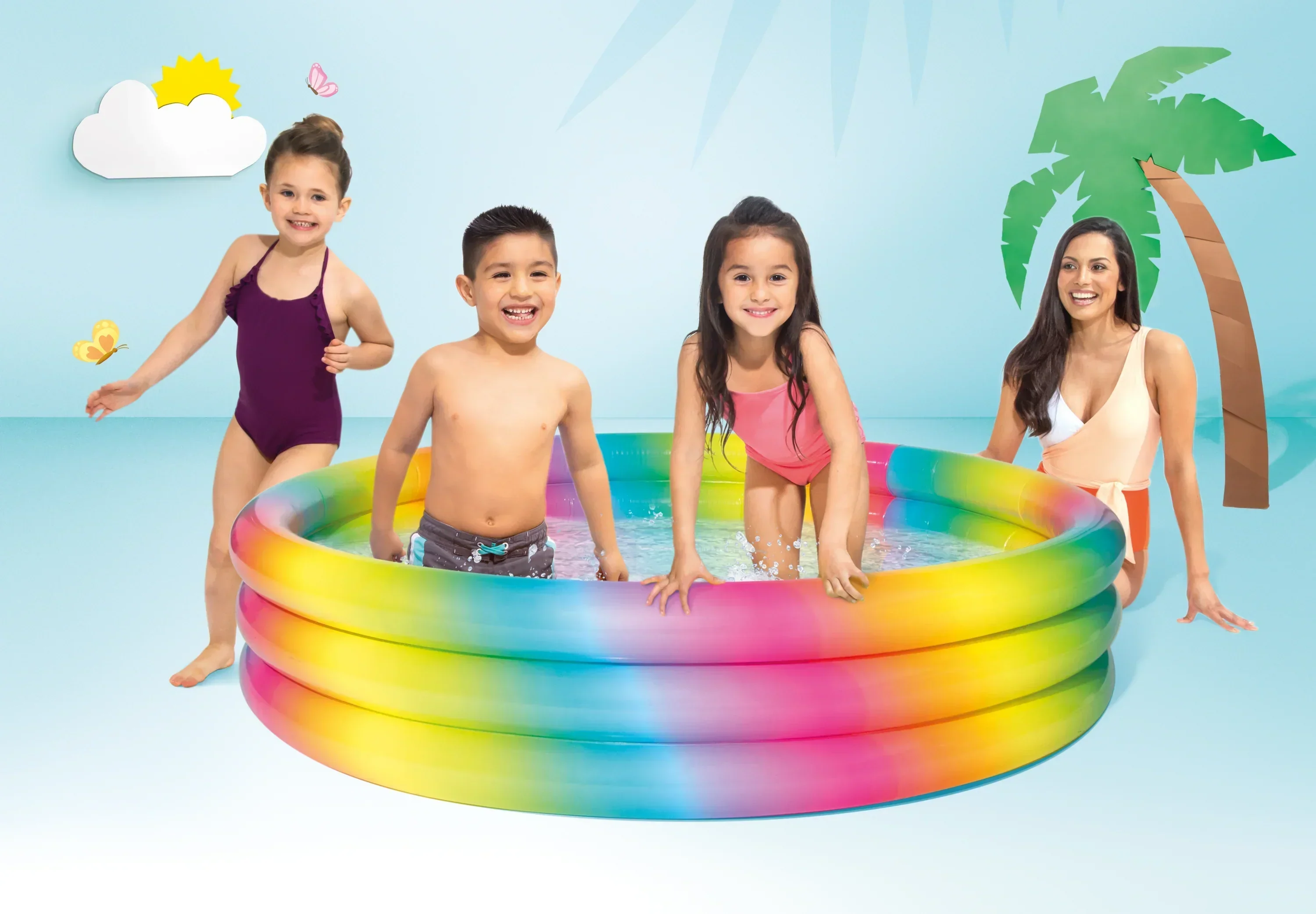 RAINBOW OMBRE POOL 168cm 58449 - Image 3
