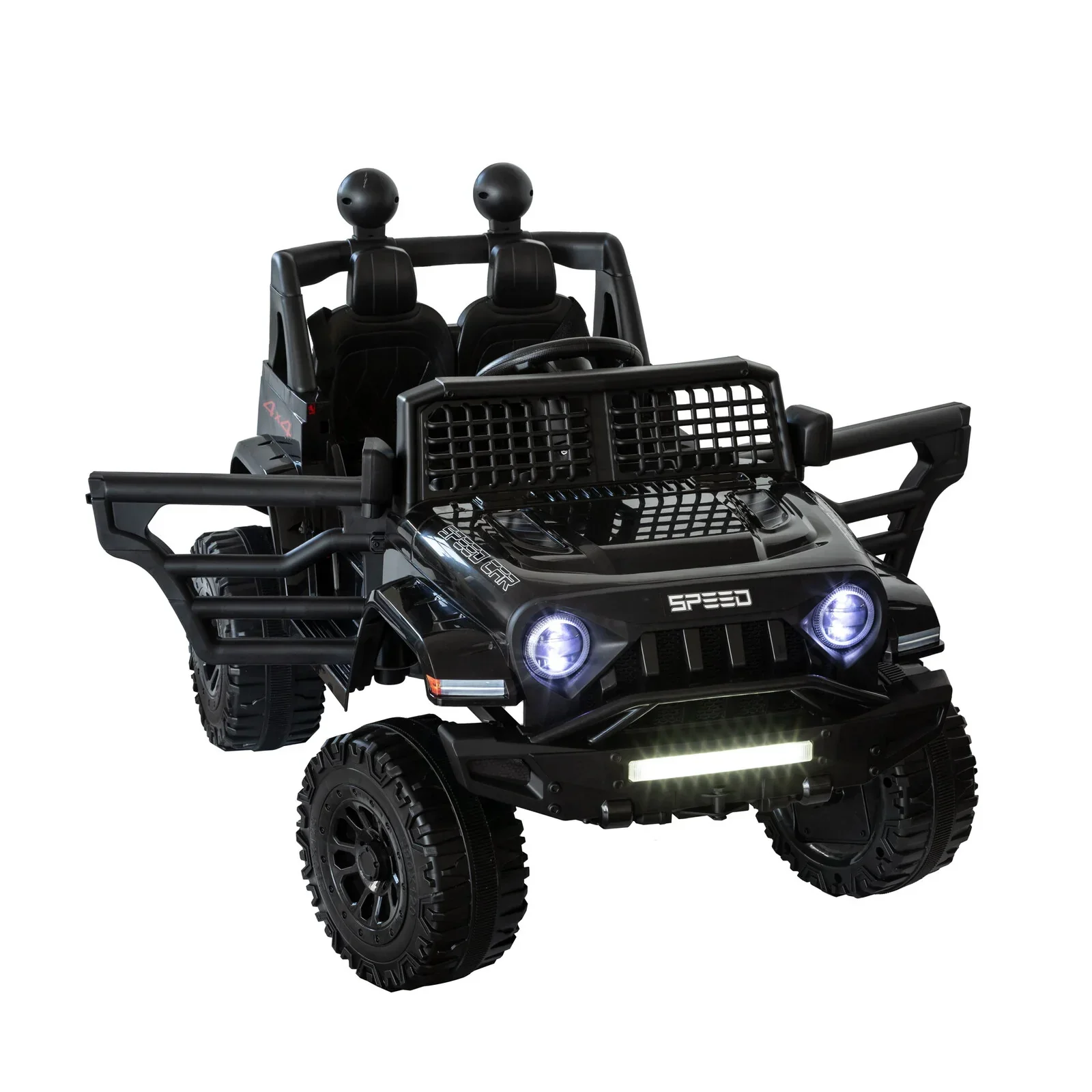 Jeep Inspired Remote Controlled Ride-on Electric Car (Black) - Image 3