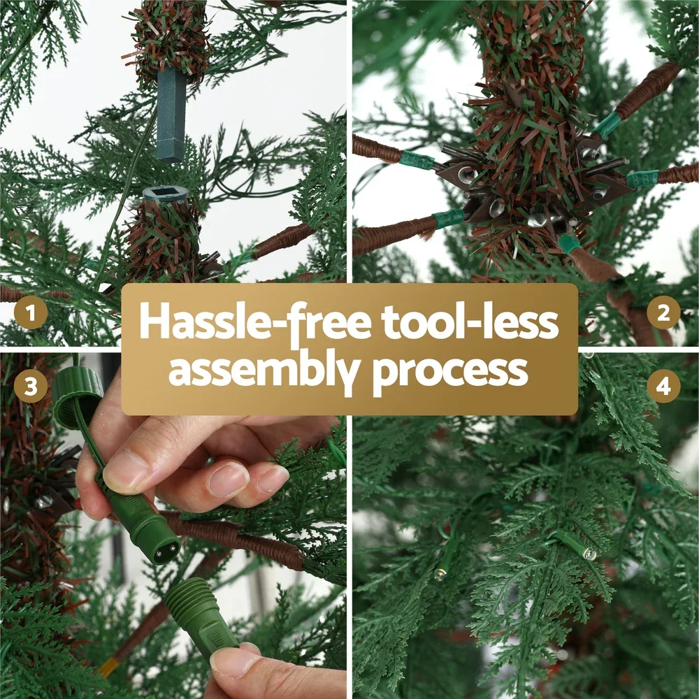 Christmas Tree 1.5M LED Xmas Tree Sparse 263 Tips Party Decoration - Image 4