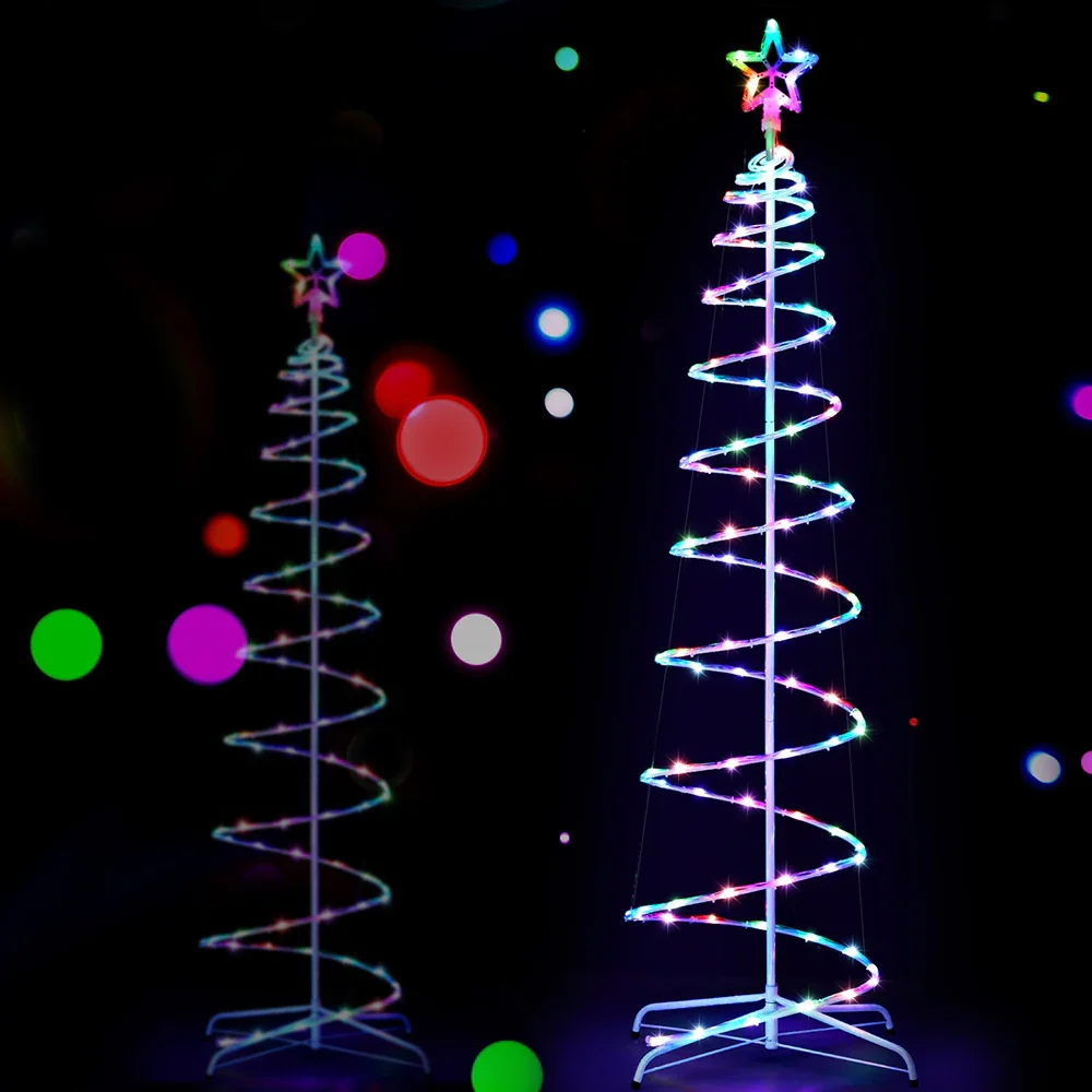 Christmas Tree 1.8m 100 RGB LED Rope Lights Xmas Trees Decoration