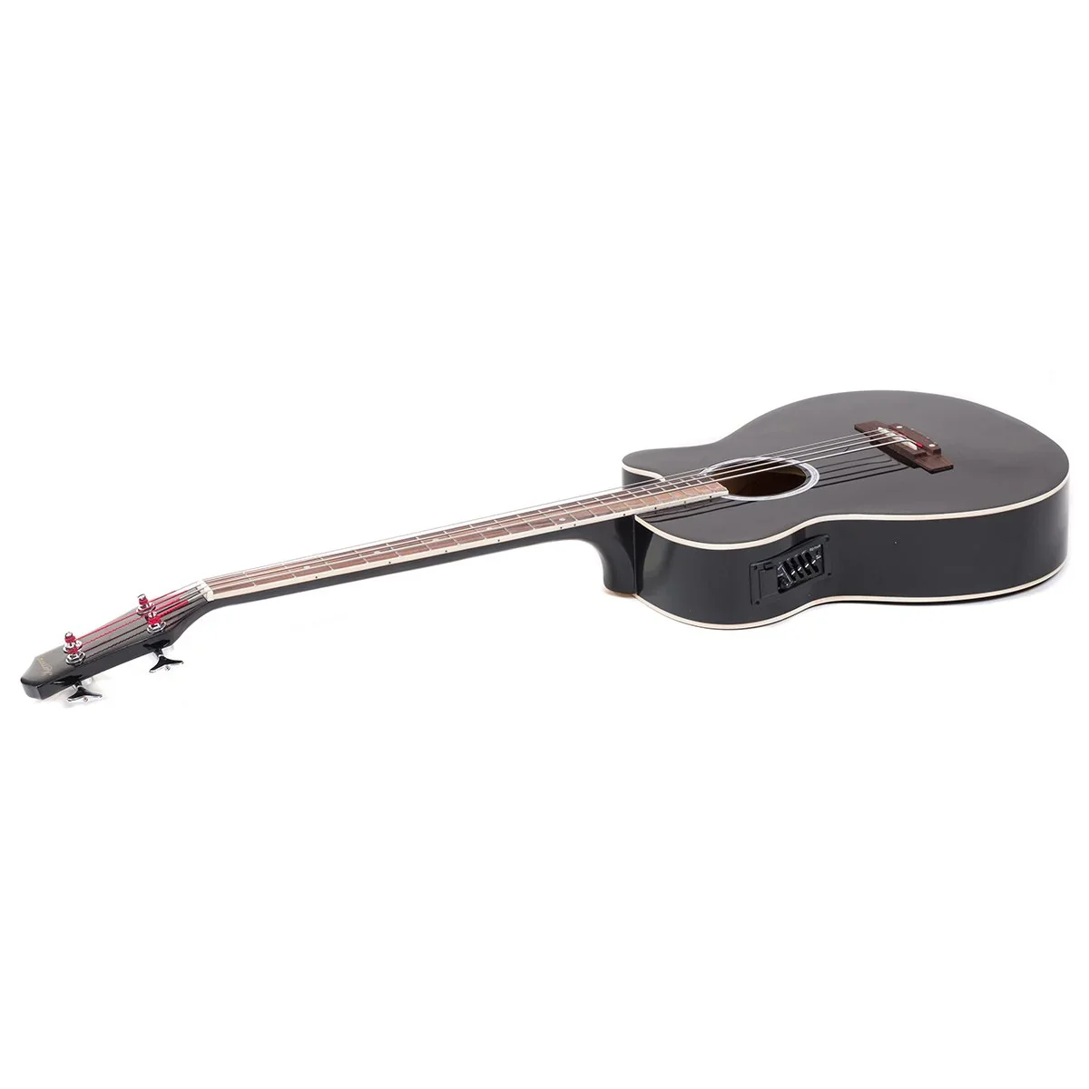 43in Acoustic Bass Guitar - Black - Image 3