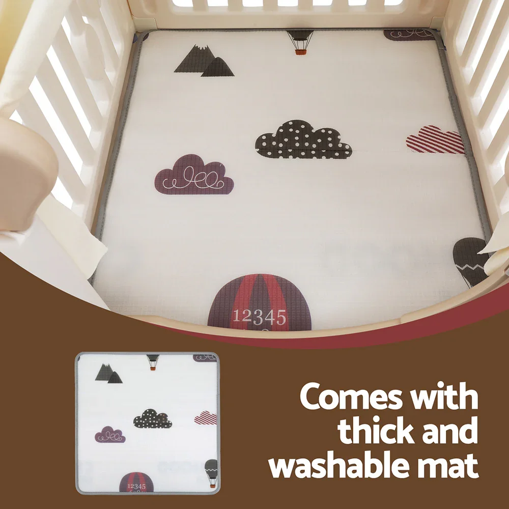 Kids Play Tent Playhouse Castle with Floor Mat 85CMX113CM - Image 4