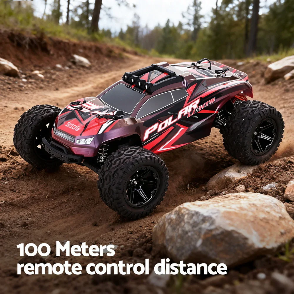 Kids Remote Control Car Off-Road Truck with Lights Electric Vehicle Toys - Image 6