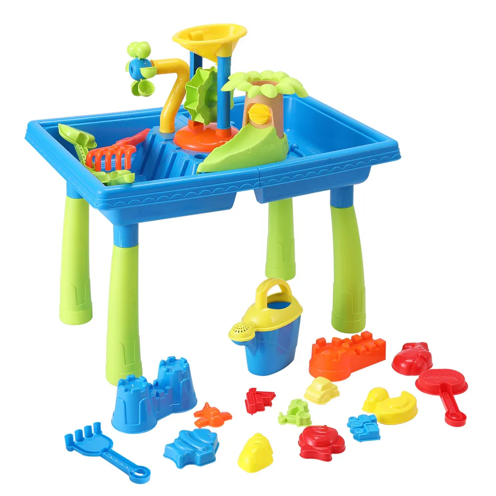 Kids Sand and Water Table Windmill Shovel Outdoor Sandpit Toys Beach Play - Image 3