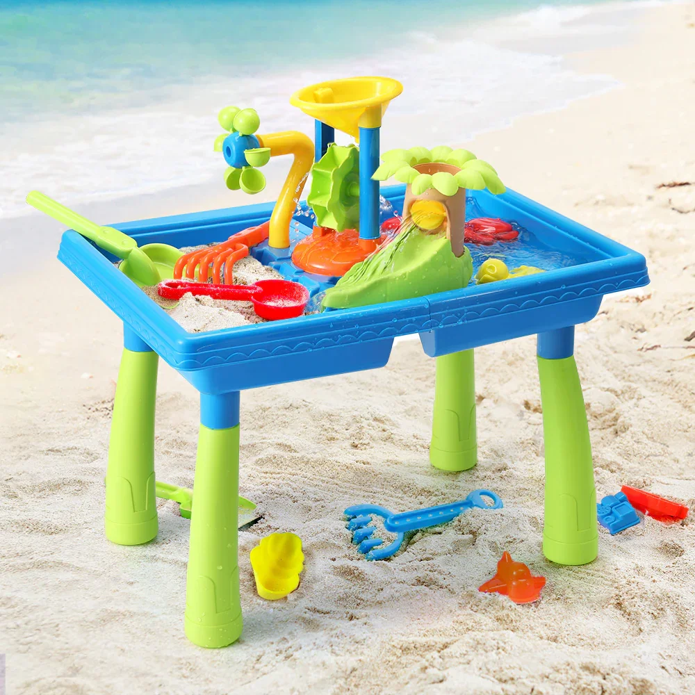 Kids Sand and Water Table Windmill Shovel Outdoor Sandpit Toys Beach Play - Image 7