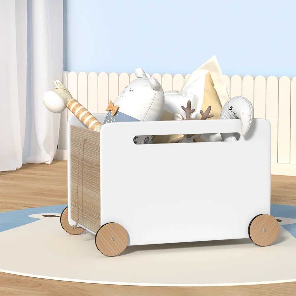 Kids Toy Box Container Children Chest Storage Clothes Organiser Wheels - Image 7