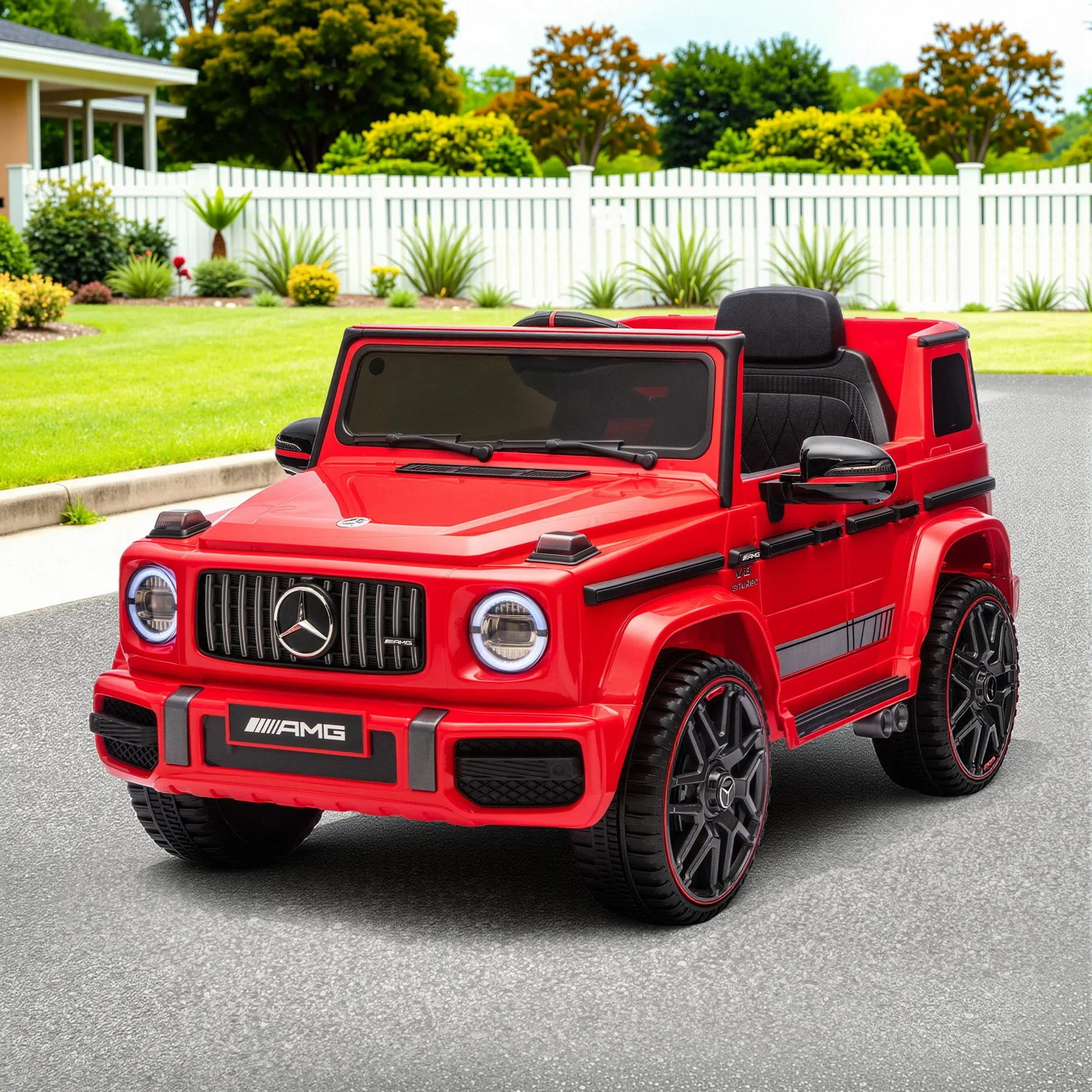 Kids Electric Ride On Car G63 Toy Cars Remote Control Red - Image 2