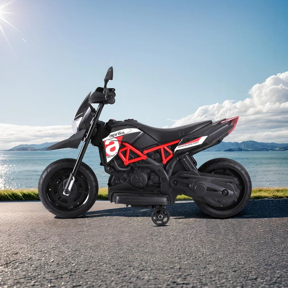 Kids Electric Ride On Car Motorcycle Motorbike  Licensed Dorsoduro 900 - Image 6