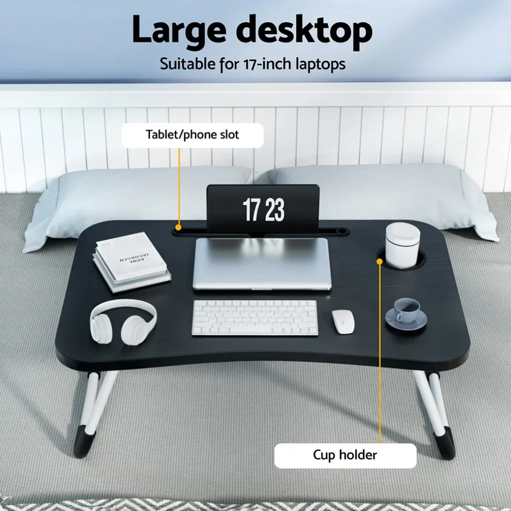 Laptop Desk Table Foldable Stand Lap Tray Sofa Bed Portable Adjustable Desks - Image 4