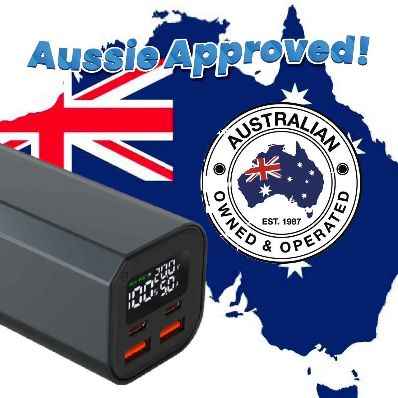 100W PD 20000mAh Laptop Power Bank Black - Image 6