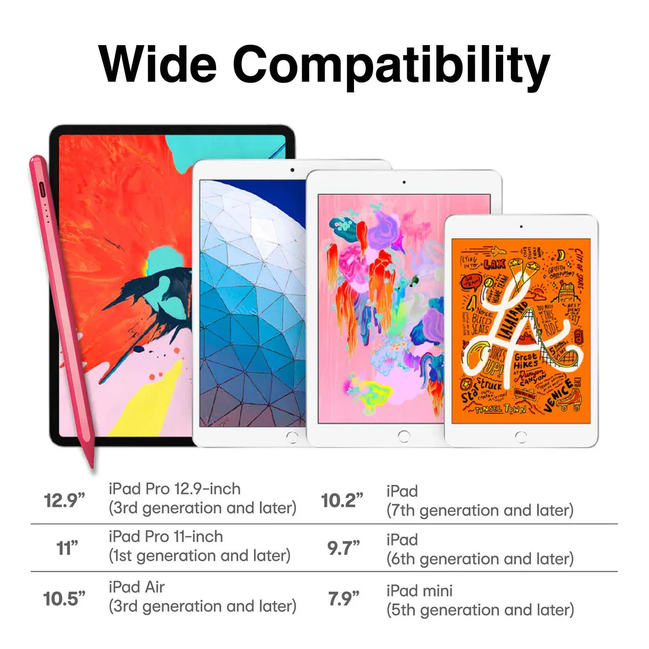 Active Stylus Pen for iPad - Pink - Image 6