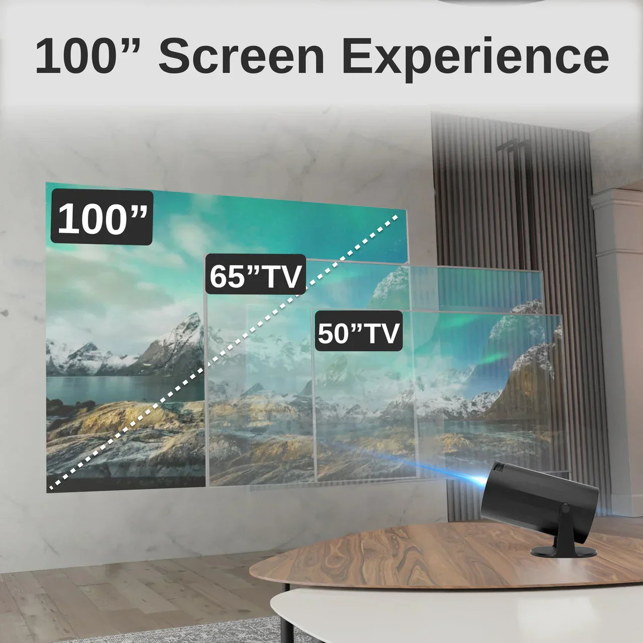 Multi Angle Android LED Projector Black - Image 3