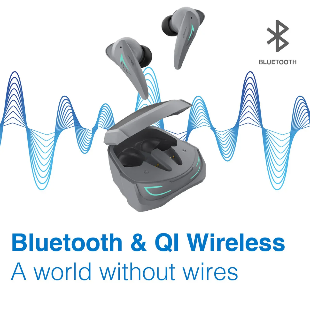 Wireless Gaming ANC Earphones Black - Image 3