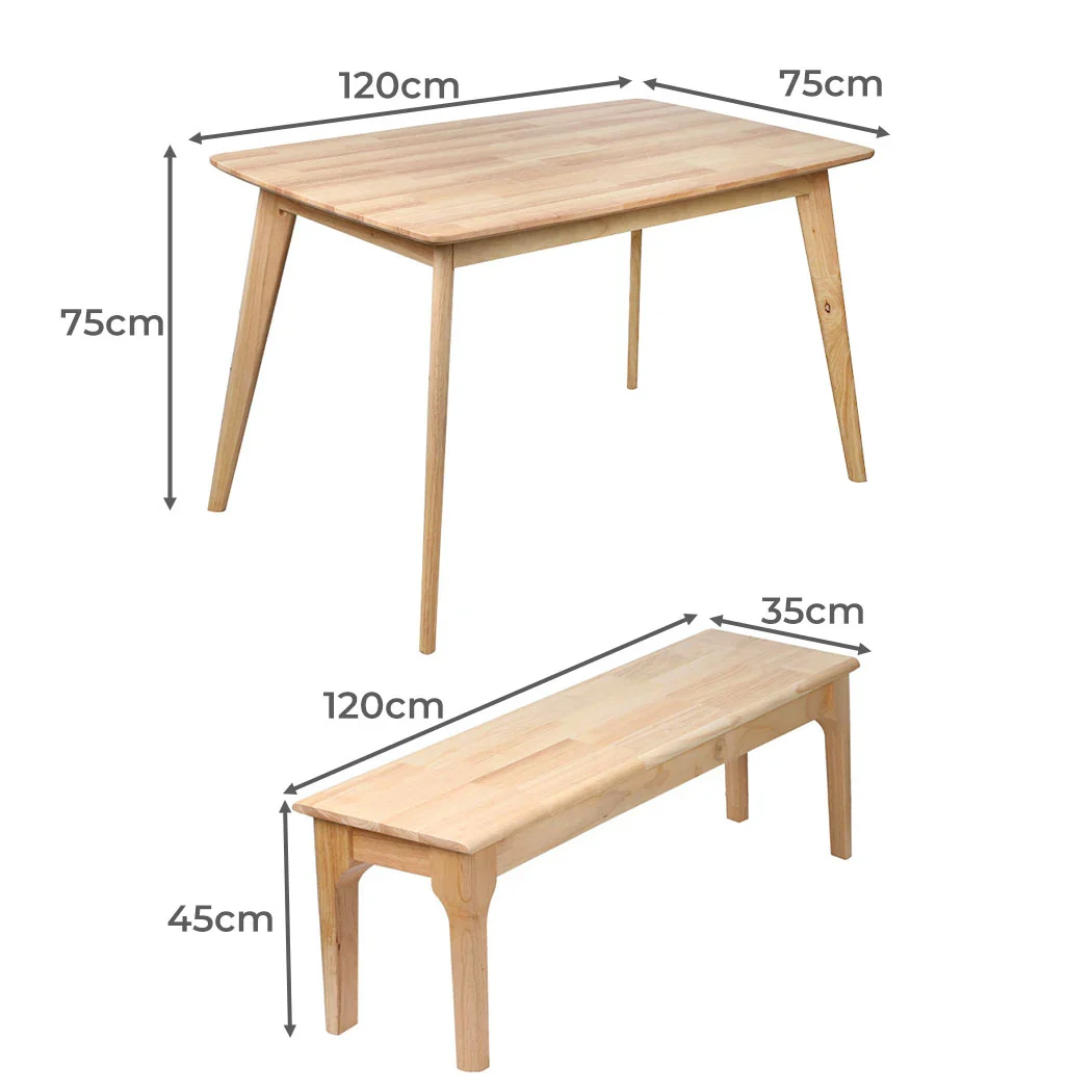 Dining Sets 1XTable+1XBench Chair - Image 3