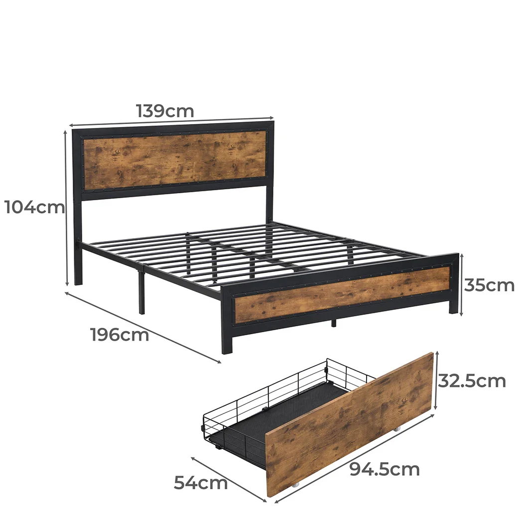 Metal Bed Frame Double Mattress - Image 2