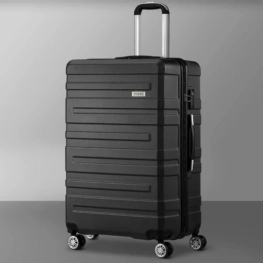28" Luggage Set TSA Lock Hard Case Black - Image 3