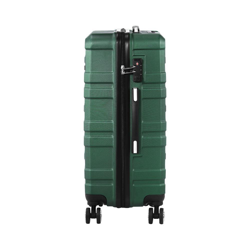 28" Luggage Set TSA Lock Hard Case Green - Image 5