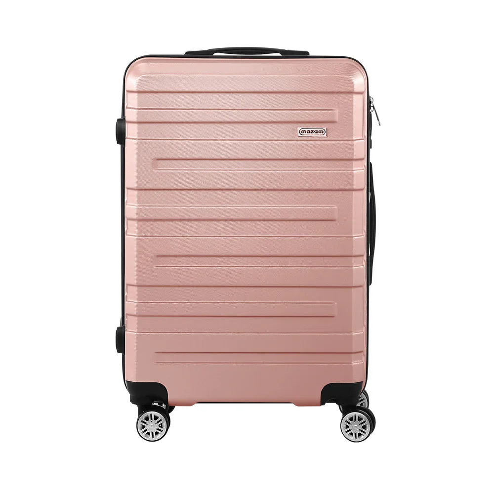 28" Luggage Suitcase Trolley Set Travel TSA Lock Pink - Image 4