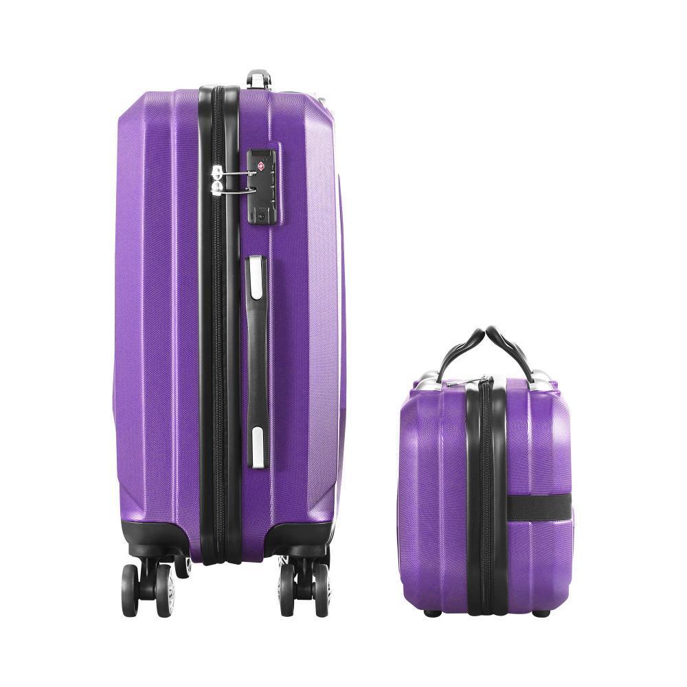 2PCS Luggage Set TSA Lock Hard Case Purple - Image 7