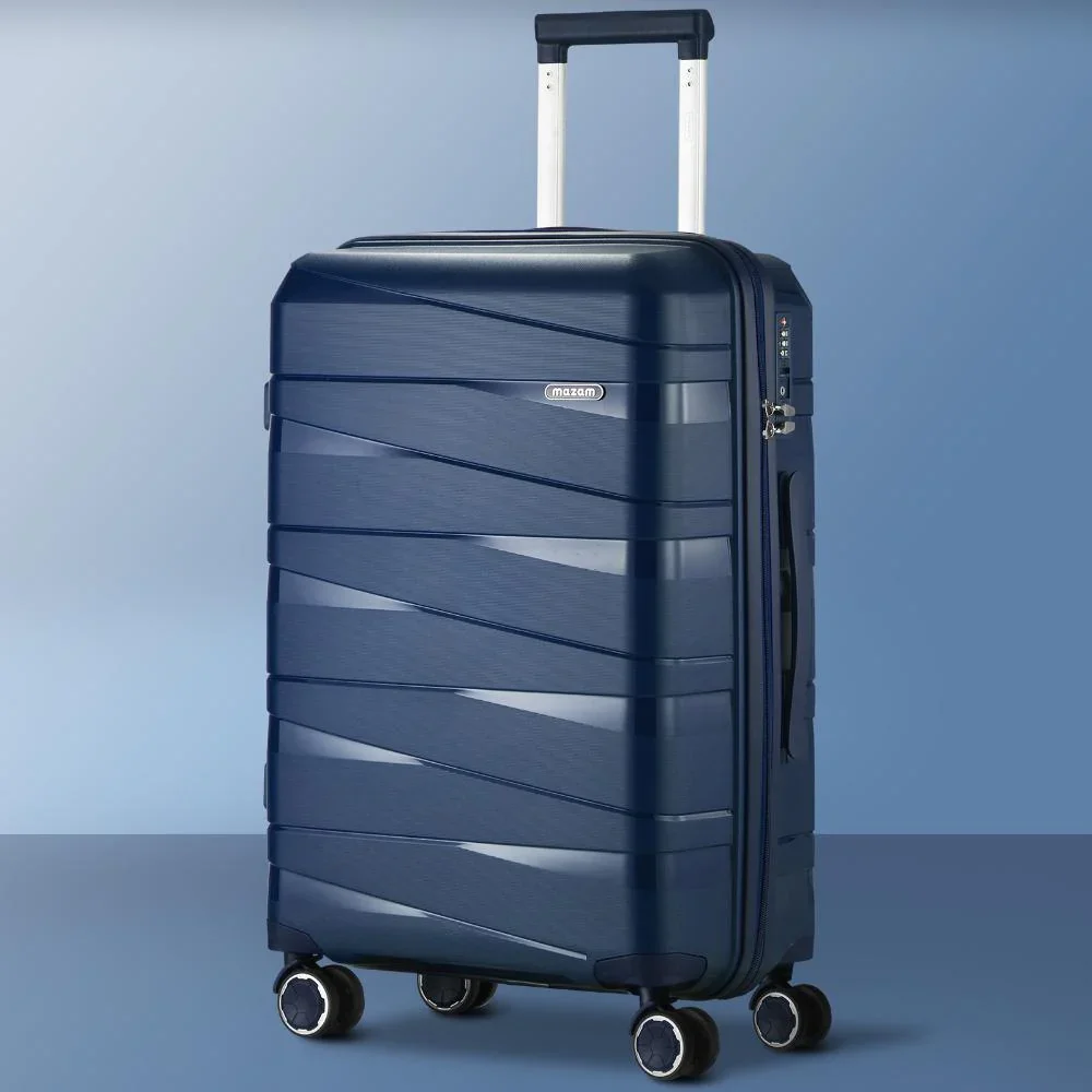 28" Luggage Set Travel TSA Lock PP Case Navy - Image 4