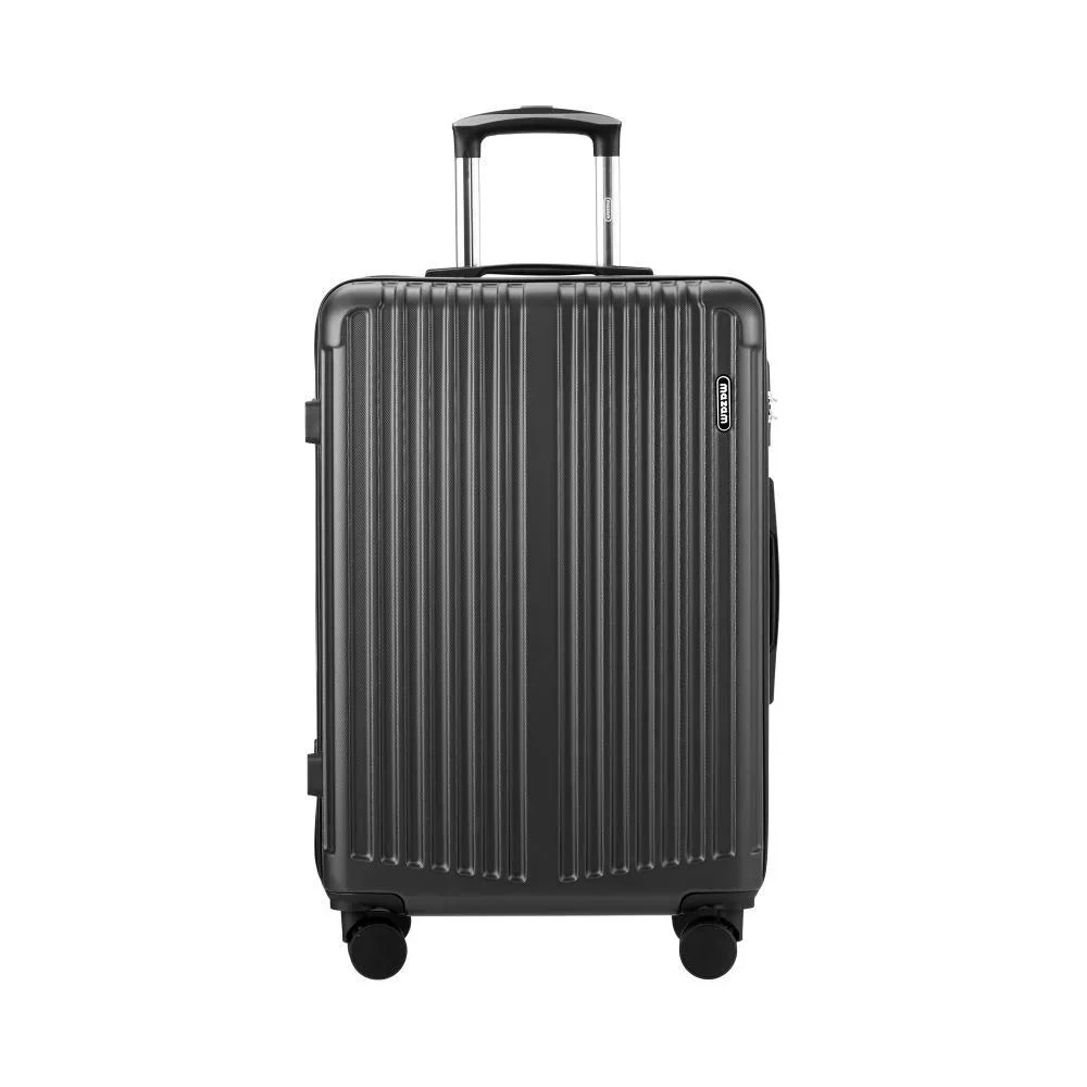 28" Luggage Set Travel TSA Lock ABS Case Grey - Image 2