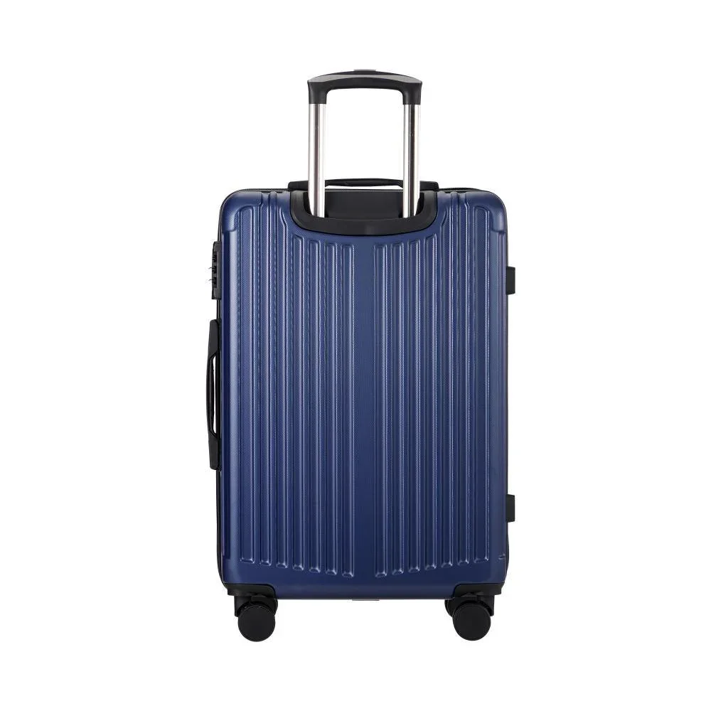 28" Luggage Set Travel TSA Lock ABS Case Navy - Image 4