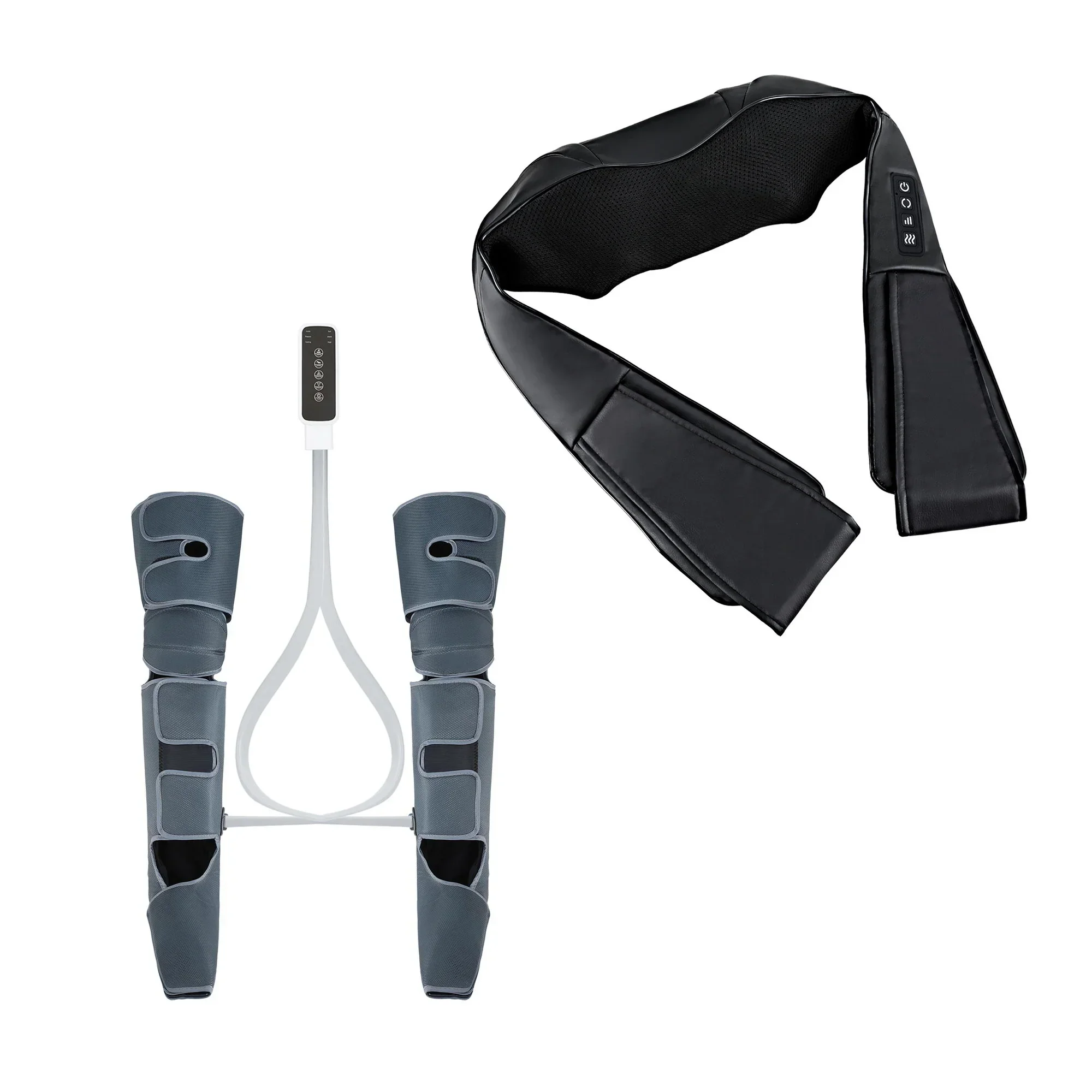Electric Leg Foot Massager Air Wrap With Shiatsu Neck Massager Heating - Image 10
