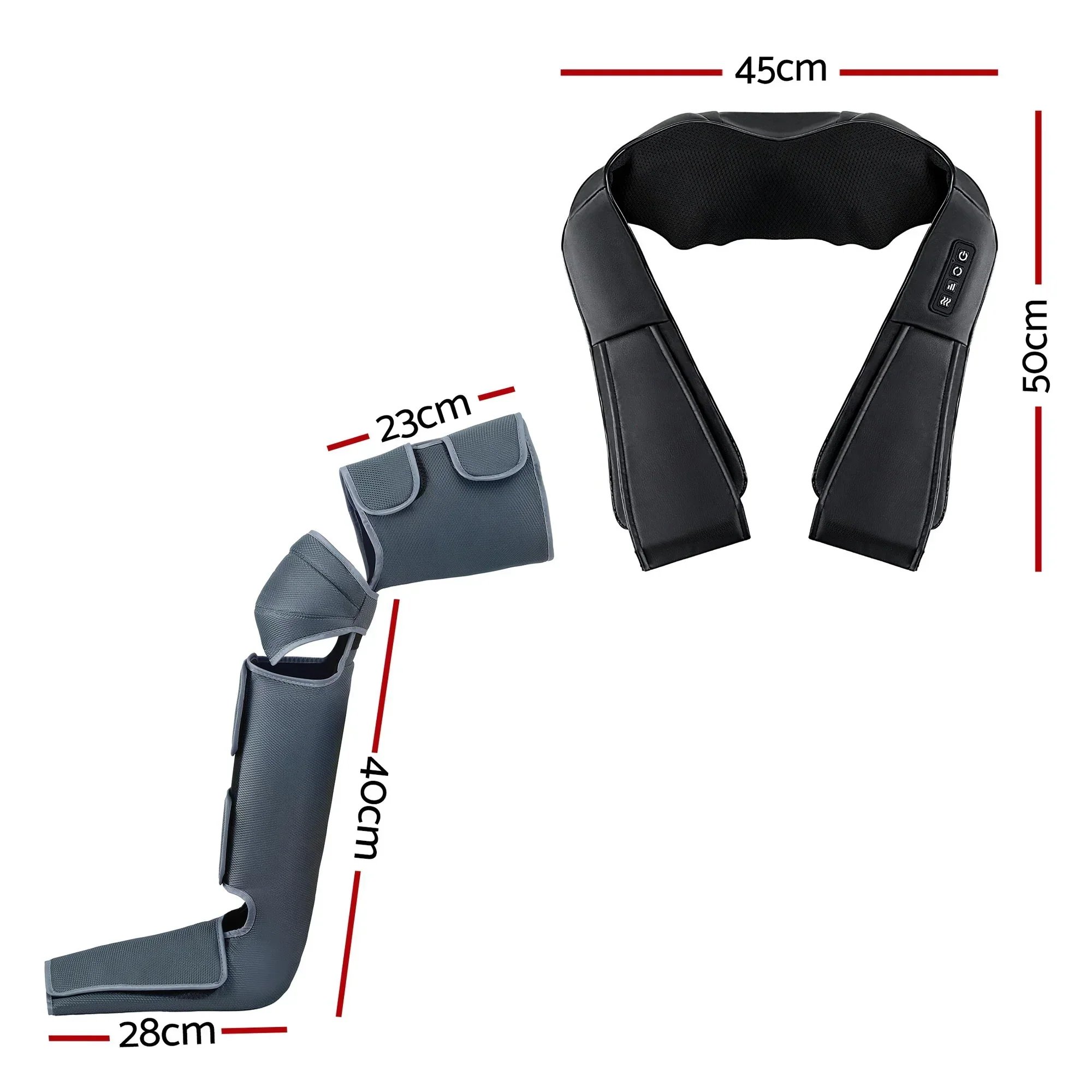 Electric Leg Foot Massager Air Wrap With Shiatsu Neck Massager Heating - Image 8