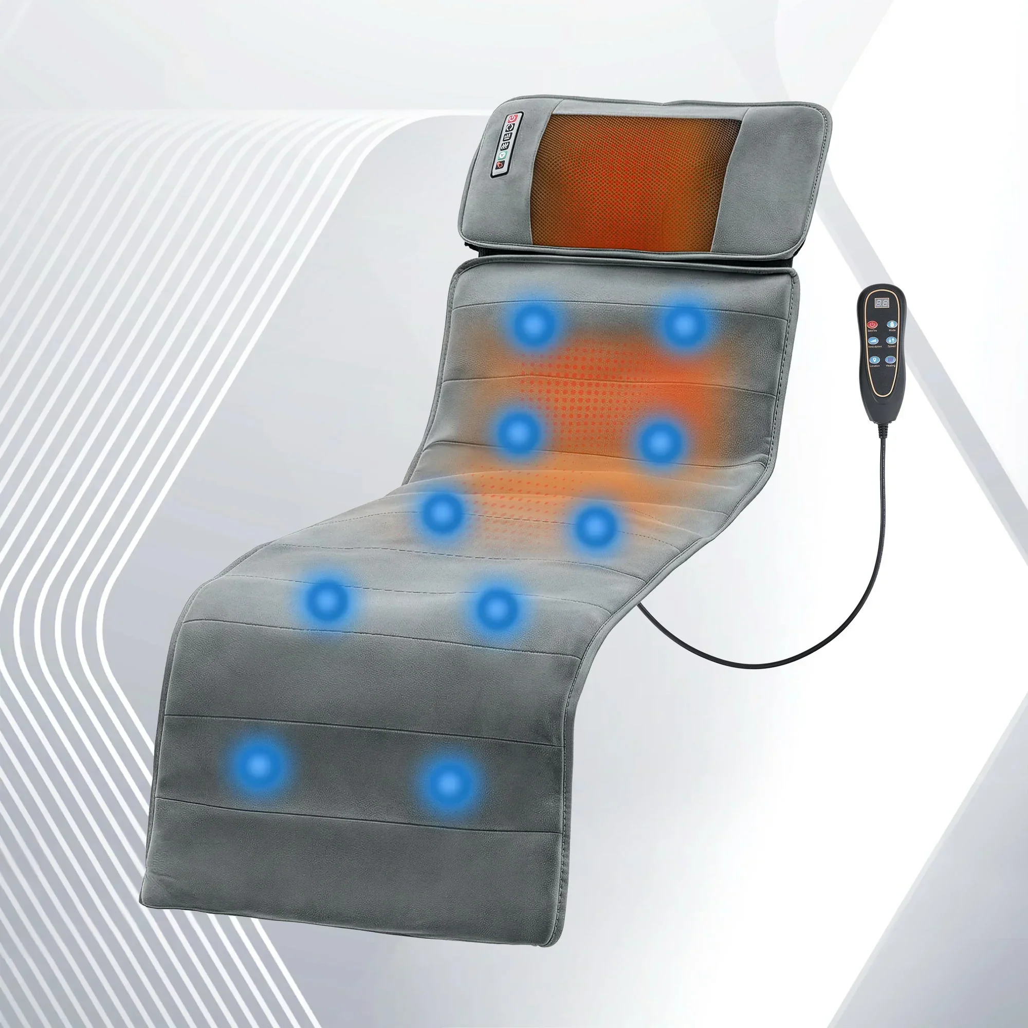 Massage Mat 10-nodes Vibration Heating Massage Cushion - Image 2