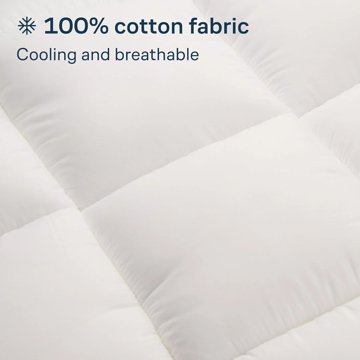 Luxury Mattress Topper Pillowtop Bedding Mat Pad Fitted Cover Underlay KING - Image 3