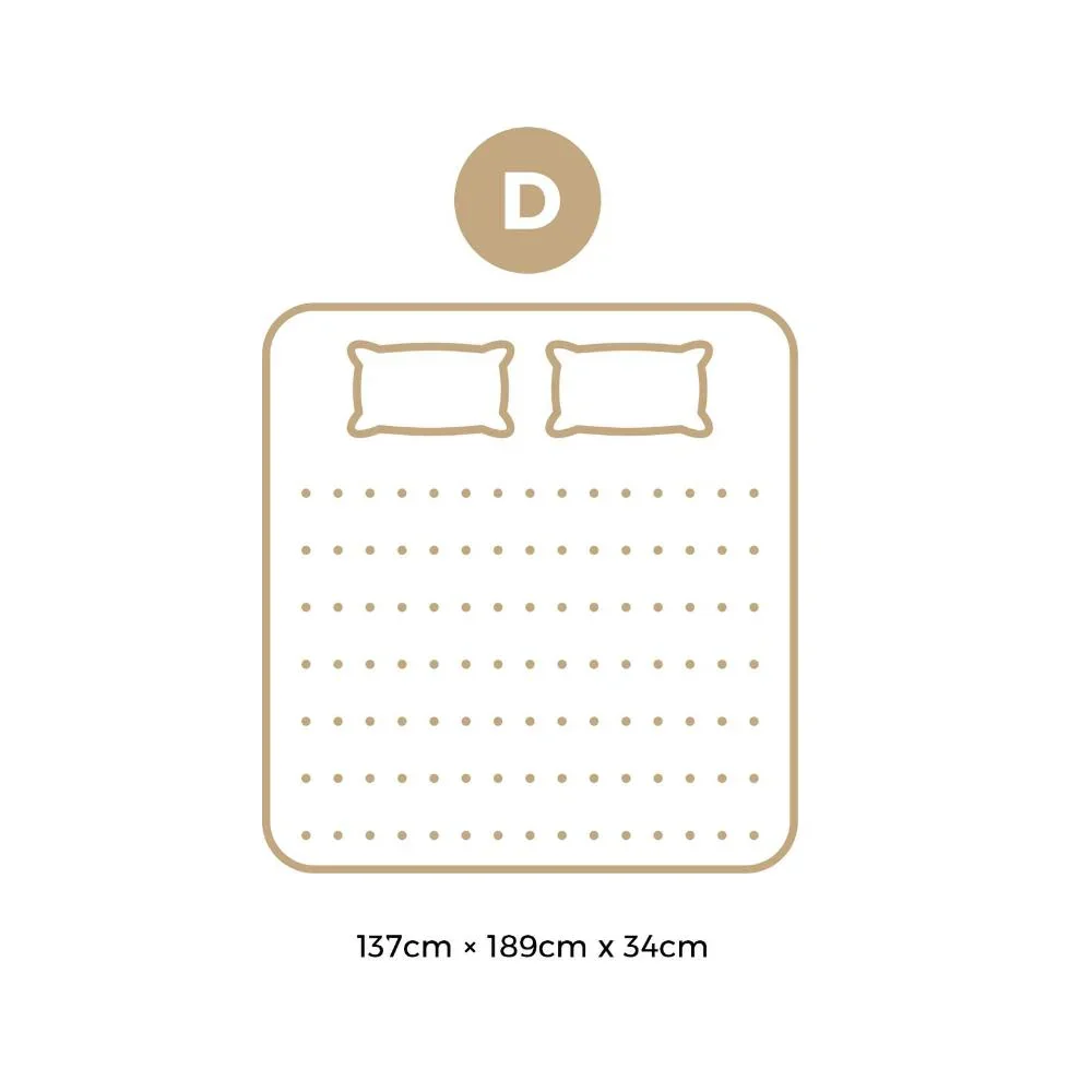 Latex Foam Double Mattress 9 Zone Pocket Spring 34cm - Image 6